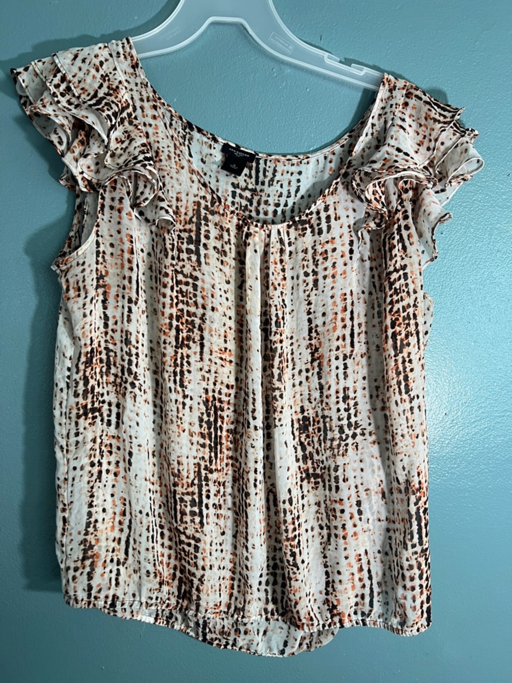 **3 for $12** Ann Taylor Ruffle Cap Sleeve